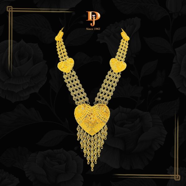 Exclusive Gold Kuwaiti Ranihaar in heart shaped design