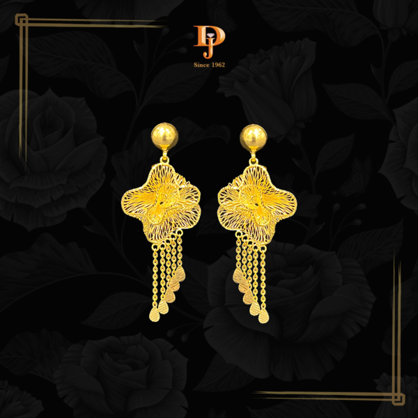 Fancy Turkish Gold Earrings